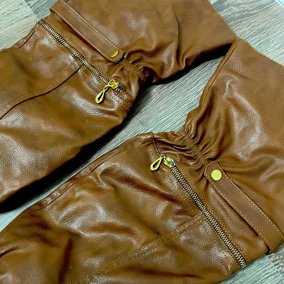 JustFab, Tan Over-the-Knee Boot, Size 7.5 - Picture 3 of 4